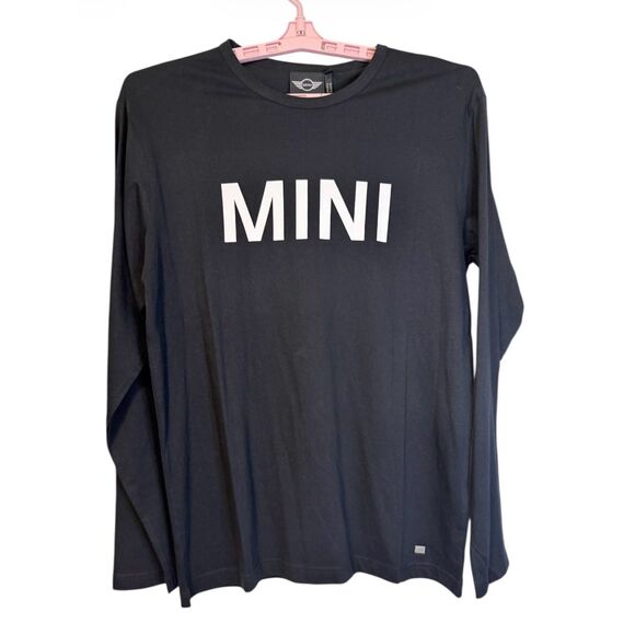 New! MINI Cooper Official Merchandise T-Shirt Long Sleeve Black Large - Picture 2 of 8